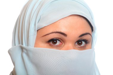 young moslem woman. clipart