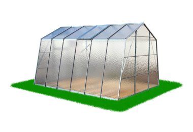 Modern greenhouse view clipart
