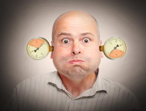 Stressed businessman under pressure — Stock Photo, Image