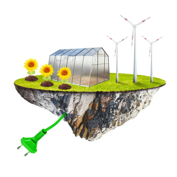 Zrównoważonego rozwoju i pojęcie odnawialnych źródeł energii. — Zdjęcie stockowe