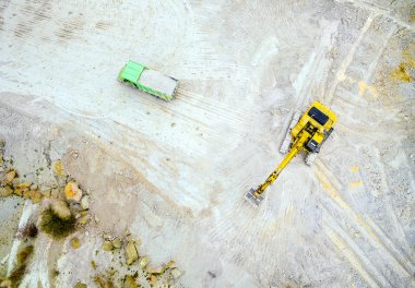 İnşaat havadan görünümü