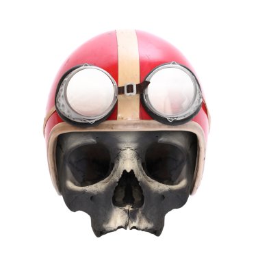 Kafatası Retro motosiklet kask 