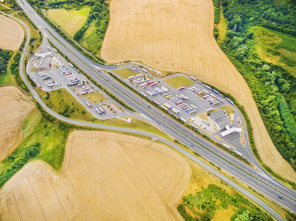 Veduta aerea dell'autostrada D5 — Foto Stock