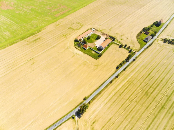 Aerial view to rural landscape — Stock Photo, Image