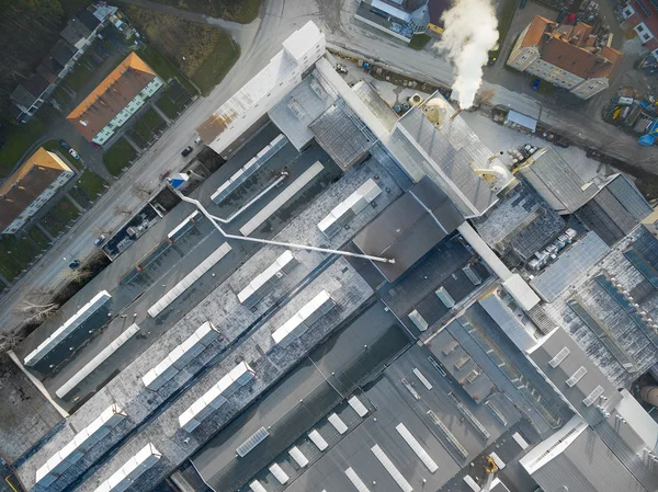 Aerial view to industrial zone. — Stock Photo, Image