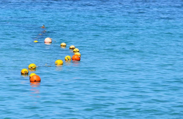 Rete da pesca con galleggianti — Foto Stock