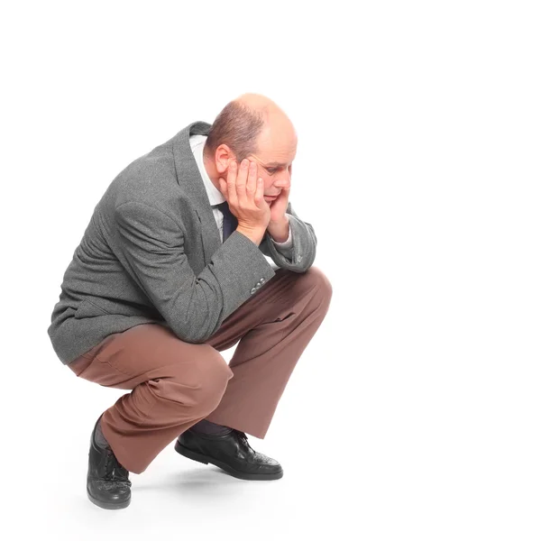 Frustrated senior businessman — Stock Photo, Image