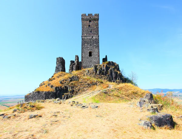 Ruins of gothic castle Hazmburk — Stock Photo, Image