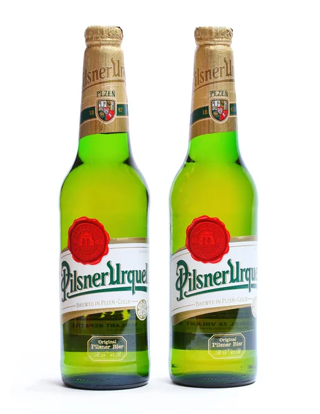 Pilsner Urquell is a famous beer — Stock Photo, Image