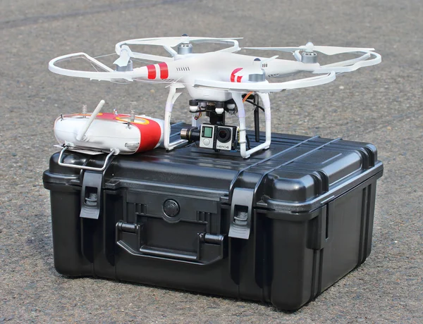 Dji Phantom 2 with GoPro HERO4 Black edition camera. — Stock Photo, Image