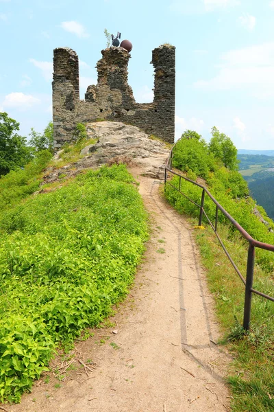 The  Andelska Hora (Angel's mountain) Castle — Stock Photo, Image