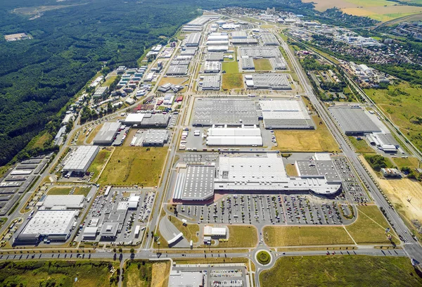 Luftaufnahme zum Industriegebiet. — Stockfoto