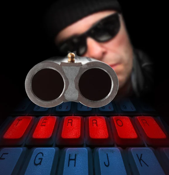 Hacker in Ihrem Computer. — Stockfoto