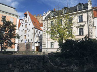 ortaçağ mimarisi binaların başkenti Riga, Letonya, Europe