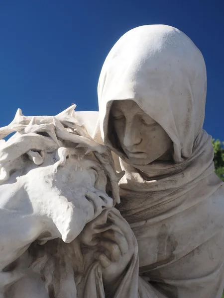 Detalle estatua Basílica Notre Dame Marsella Francia Europa —  Fotos de Stock