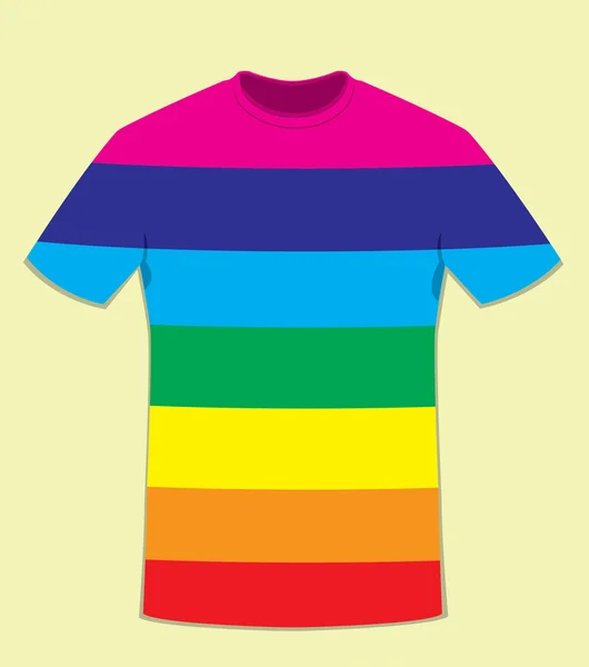 Färgad t-shirt mall - fred koncept — Stock vektor