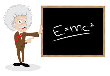 Komik Profesör gösteren yazı tahtası