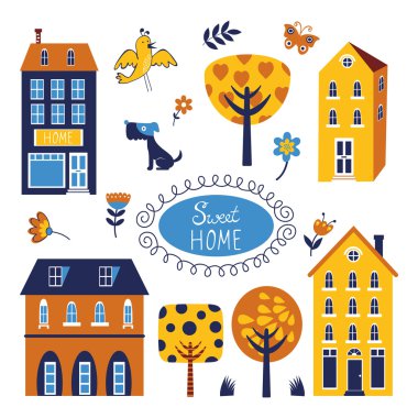 ev tatlı ev renkli set