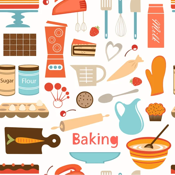 Baking wallpaper — Stock Vector