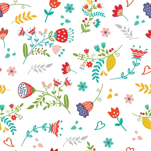 Seamless floral pattern — Stock Vector