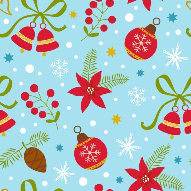 Renkli Noel seamless modeli