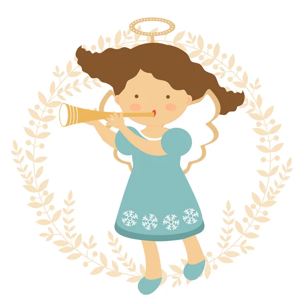 Cute angel illustration — Stock Vector