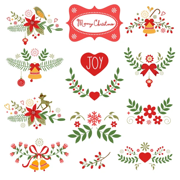 Färgglada christmas banners — Stock vektor