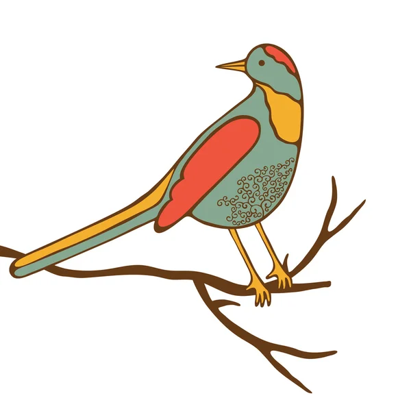 Pájaro colorido — Archivo Imágenes Vectoriales