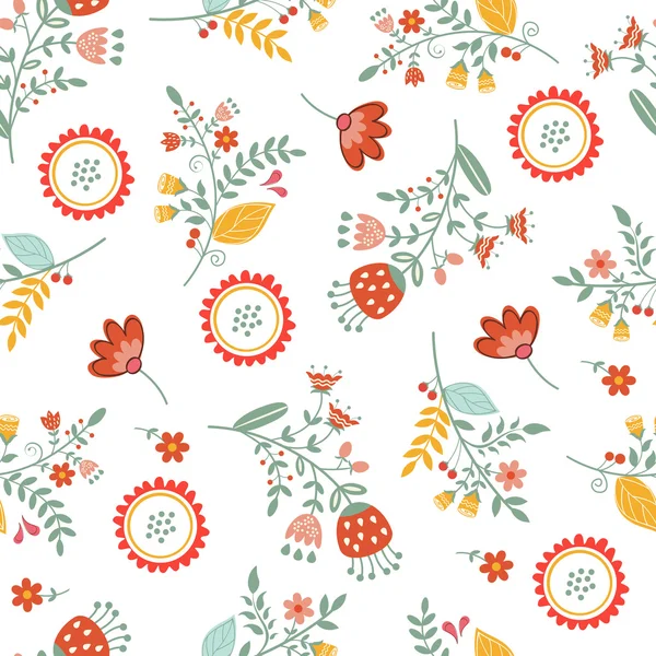 Spring floral pattern — Stock Vector