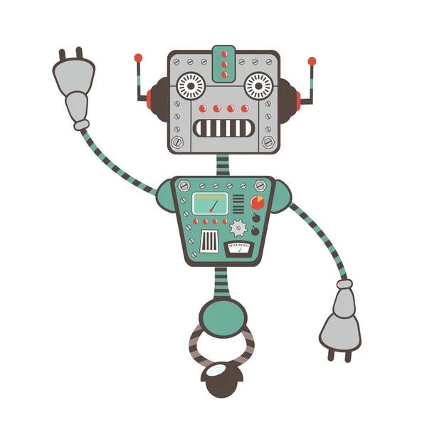 Roboterfigur — Stockvektor