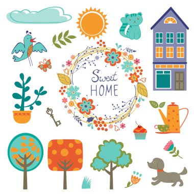 ev tatlı ev renkli set