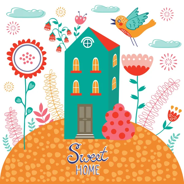 Иллюстрация Sweet Home — стоковый вектор