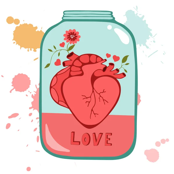 Concepto tarjeta de amor — Vector de stock