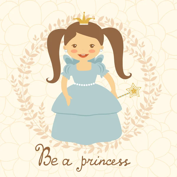 Essere una carta principessa — Vettoriale Stock
