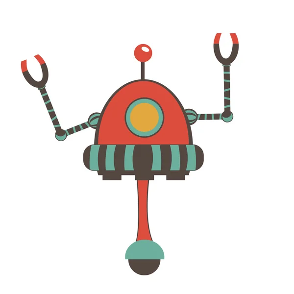 Personaje robot colorido — Archivo Imágenes Vectoriales