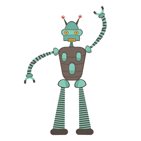 Colorful robot character — Stock Vector