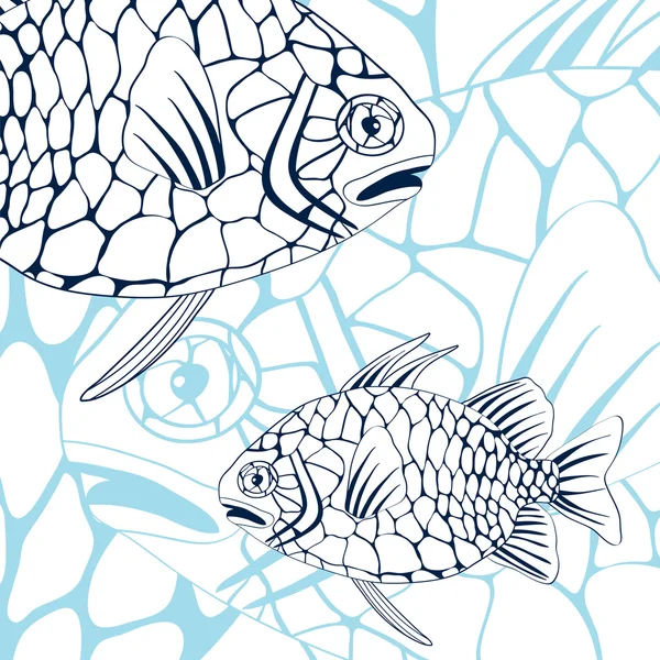 Tallkotte fisk — Stock vektor