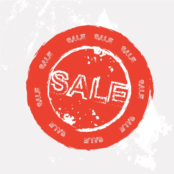 Red sale rubber stamp in vector format — Stock Vector