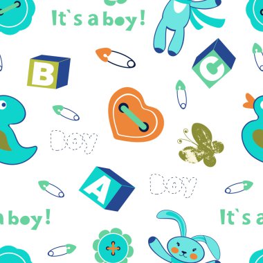 Renkli bebek çocuk seamless modeli