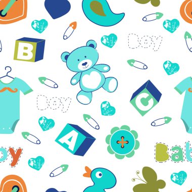 Renkli bebek çocuk seamless modeli