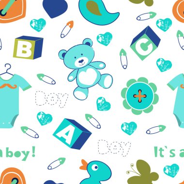 Renkli bebek çocuk seamless modeli