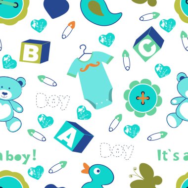 Renkli bebek çocuk seamless modeli