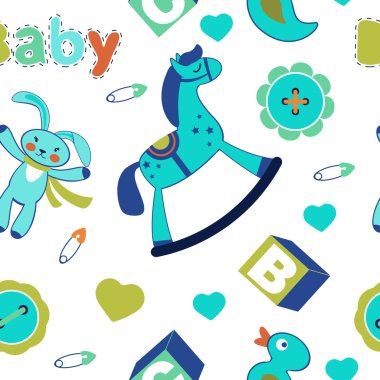 Renkli bebek çocuk seamless modeli