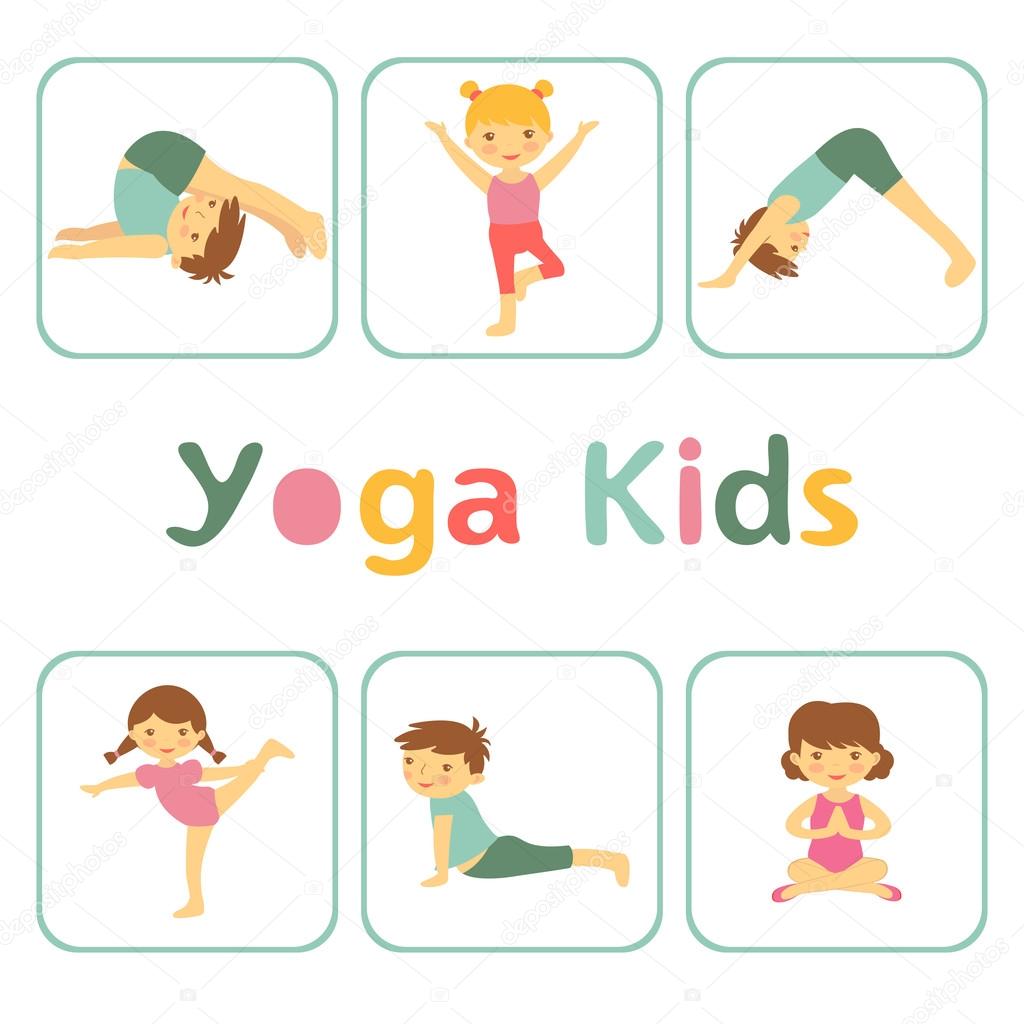 Söt yoga barn — Stock Vektor © Japanez 71903045