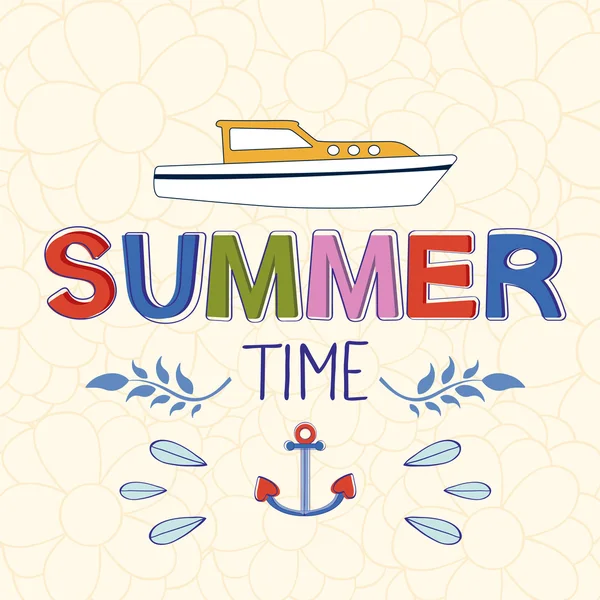 Enjoy summer vector typography — Stock Vector