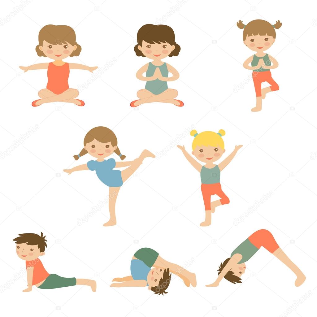 Cute yoga kids Stock Vector by ©Japanez 83676610