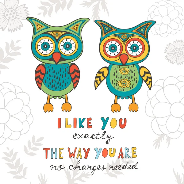I like you exactly the way you are. No changes needed — Stock Vector