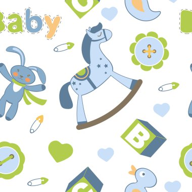 Renkli bebek çocuk seamless modeli