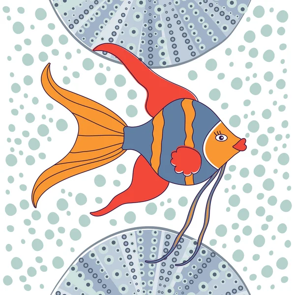 Niedliche kleine Fische — Stockvektor