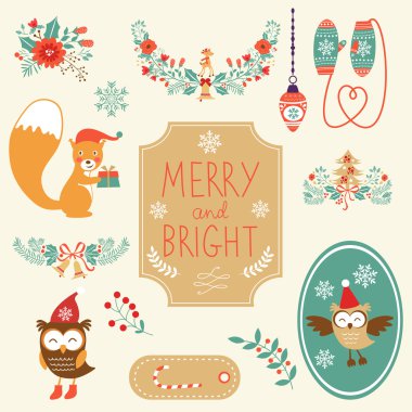 Sevimli Noel küçük resim koleksiyonu
